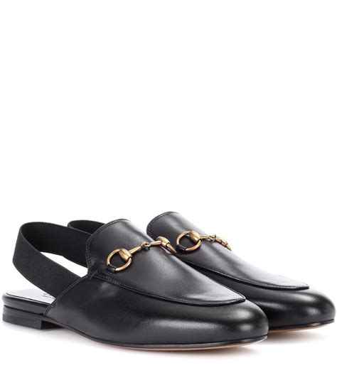 gucci princetown slingback|Princetown Leather Slippers in Black .